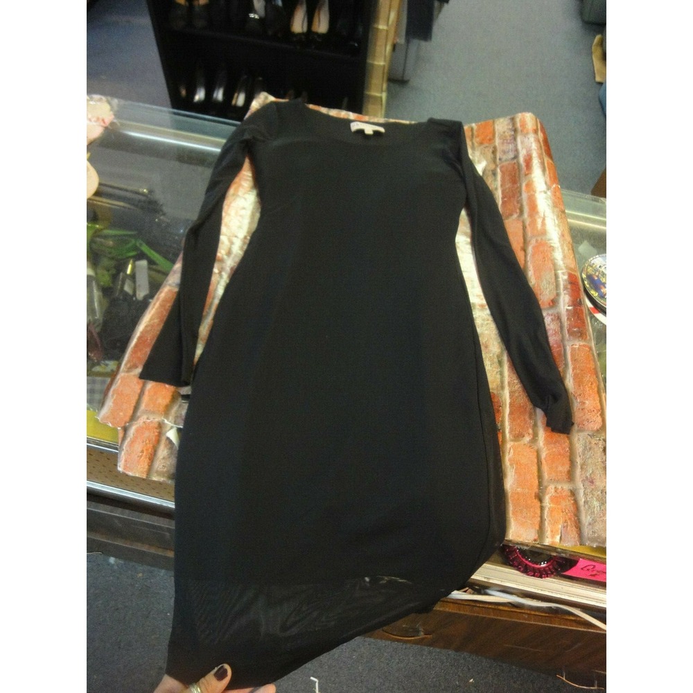 Philosophy dresses‎ Republic clothing black XS dress sheer long sleeves